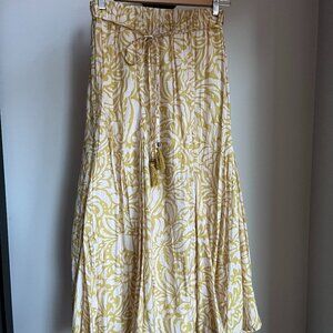 Zara Printed Midi Skirt